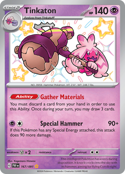 Pokemon Paldean Fates Tinkaton - 167