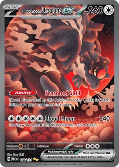 Pokemon Prismatic Evolutions Bloodmoon Ursaluna ex - 168