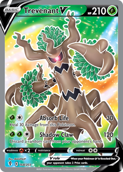 Pokemon Evolving Skies Trevenant V - 168
