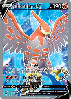 Pokemon Vivid Voltage Talonflame V - 168