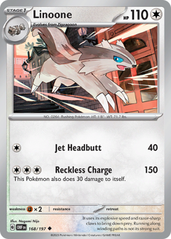 Pokemon Obsidian Flames Linoone - 168