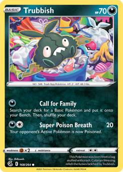 Pokemon Fusion Strike Trubbish - 168