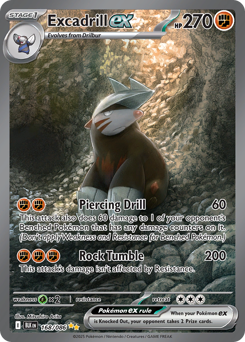 Pokemon Black Bolt Excadrill ex - 168