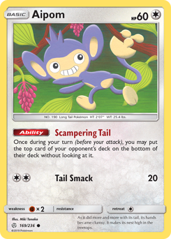Pokemon Cosmic Eclipse Aipom - 169