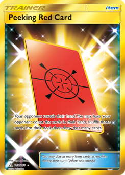 Pokemon Ultra Prism Peeking Red Card - 169
