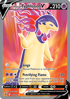 Pokemon Astral Radiance Hisuian Typhlosion V - 169