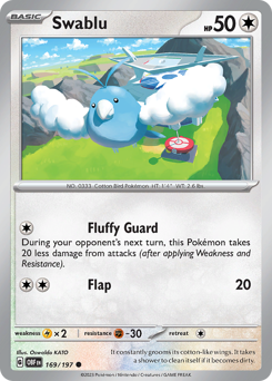 Pokemon Obsidian Flames Swablu - 169