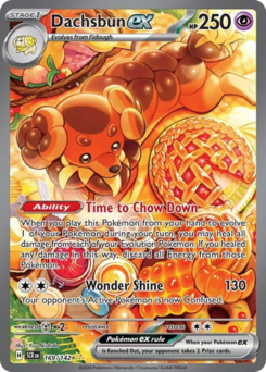 Pokemon Stellar Crown Dachsbun ex - 169