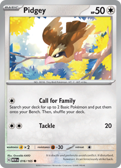 Pokemon 151 Pidgey - 16