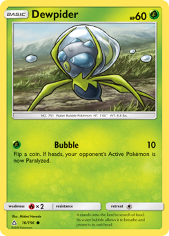Pokemon Ultra Prism Dewpider - 16