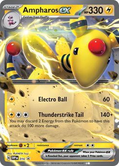 Pokemon Scarlet & Violet Black Star Promos Ampharos ex - 16