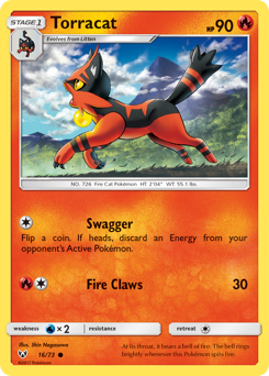 Pokemon Shining Legends Torracat - 16