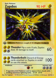 Pokemon Base Zapdos - 16