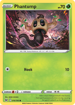 Pokemon Lost Origin Phantump - 16