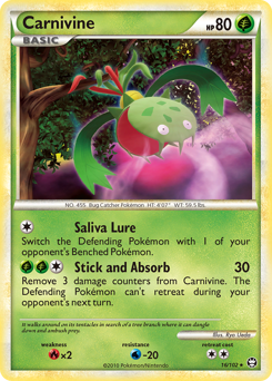 Pokemon HS—Triumphant Carnivine - 16