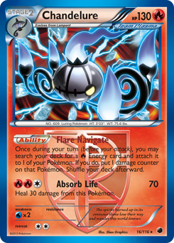 Pokemon Plasma Freeze Chandelure - 16