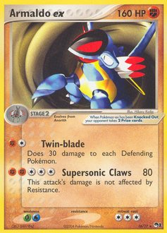 Pokemon POP Series 1 Armaldo ex - 16