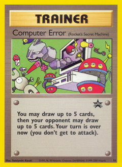 Pokemon Wizards Black Star Promos Computer Error - 16