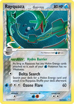 Pokemon Holon Phantoms Rayquaza δ - 16