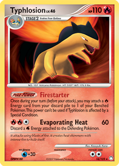 Pokemon Mysterious Treasures Typhlosion - 16