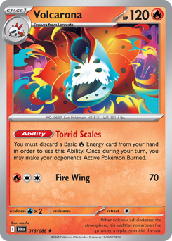 Pokemon Black Bolt Volcarona - 16