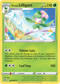Pokemon Astral Radiance Hisuian Lilligant - 16