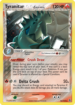 Pokemon Delta Species Tyranitar δ - 16