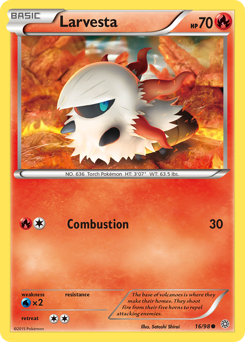 Pokemon Ancient Origins Larvesta - 16