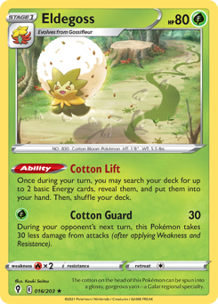 Pokemon Evolving Skies Eldegoss - 16