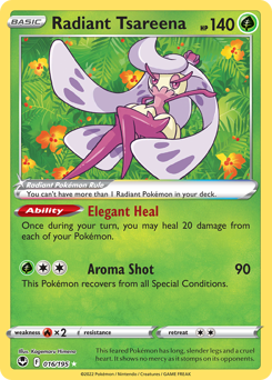 Pokemon Silver Tempest Radiant Tsareena - 16