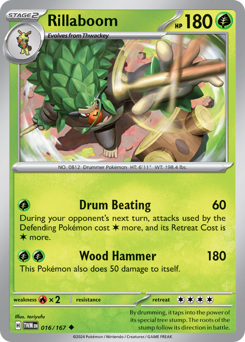 Pokemon Twilight Masquerade Rillaboom - 16