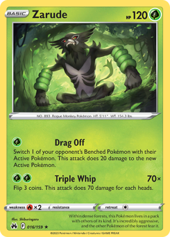 Pokemon Crown Zenith Zarude - 16
