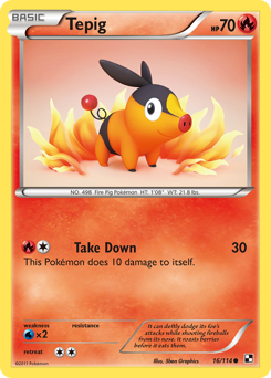 Pokemon Black & White Tepig - 16