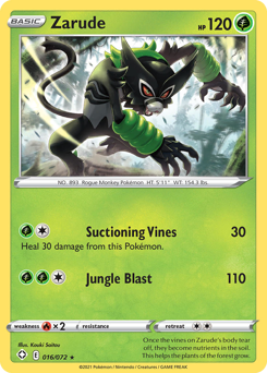 Pokemon Shining Fates Zarude - 16