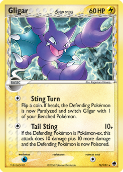 Pokemon Dragon Frontiers Gligar δ - 16