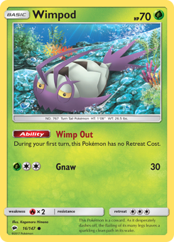 Pokemon Burning Shadows Wimpod - 16