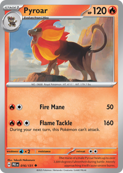 Pokemon Prismatic Evolutions Pyroar - 16
