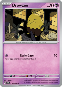 Pokemon Shrouded Fable Drowzee - 16