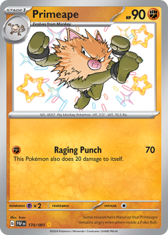 Pokemon Paldean Fates Primeape - 170