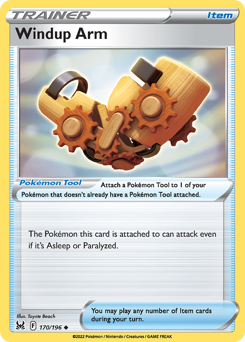 Pokemon Lost Origin Windup Arm - 170