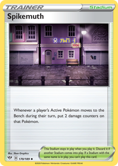 Pokemon Darkness Ablaze Spikemuth - 170