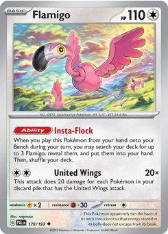 Pokemon Paldea Evolved Flamigo - 170