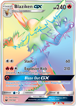 Pokemon Celestial Storm Blaziken-GX - 170