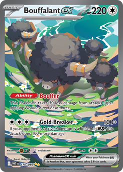 Pokemon White Flare Bouffalant ex - 170