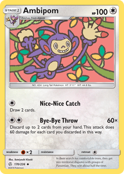 Pokemon Cosmic Eclipse Ambipom - 170