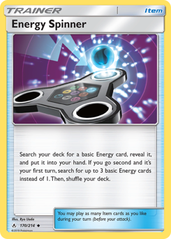 Pokemon Unbroken Bonds Energy Spinner - 170