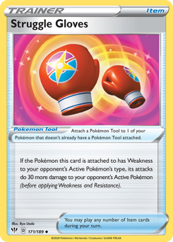 Pokemon Darkness Ablaze Struggle Gloves - 171