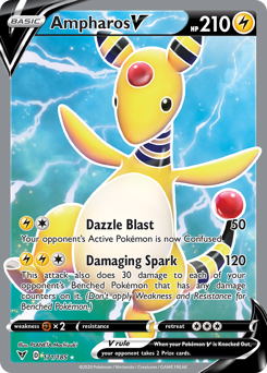 Pokemon Vivid Voltage Ampharos V - 171