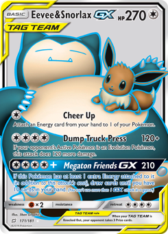 Pokemon Team Up Eevee & Snorlax-GX - 171