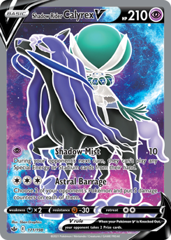 Pokemon Chilling Reign Shadow Rider Calyrex V - 171
